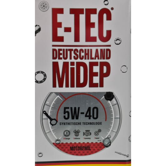 Моторное масло E-TEC EVO 5W-40 4 л на Citroen DS4