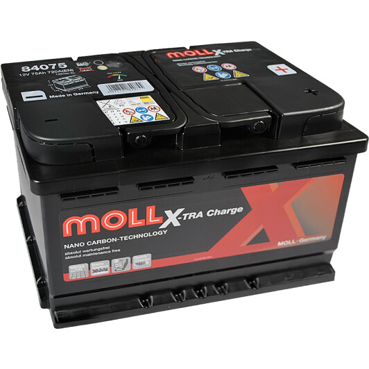 Аккумулятор Moll 6 CT-75-R X-TRA Charge 84075