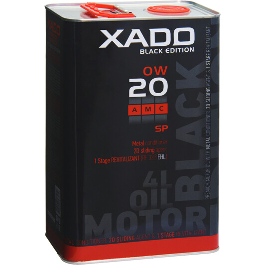 Моторна олива Xado Atomic Oil SP AMC Black Edition 0W-20 4 л на Chevrolet Cobalt