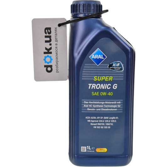 Олива Aral SuperTronic G 0W-40 1 л на Porsche Cayenne