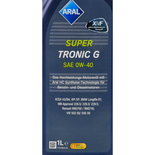 Олива Aral SuperTronic G 0W-40 1 л на Porsche Cayenne