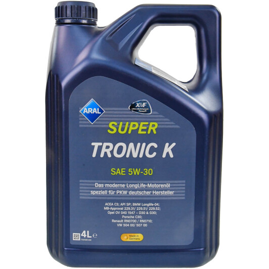 Олива Aral SuperTronic K 5W-30 4 л на Chrysler 300C