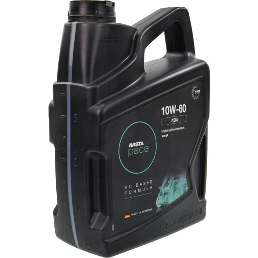 Масло AVISTA Pace Asia 10W-60 4 л на Porsche Cayenne
