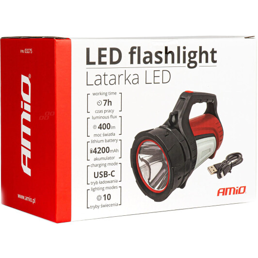 Ручний ліхтар Amio WT19 03275