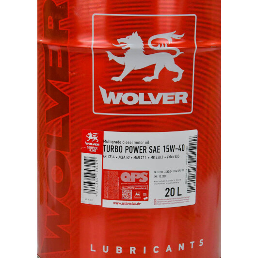 Масло Wolver Turbo Power 15W-40 на Mitsubishi Pajero