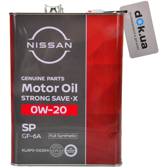 Масло Nissan Strong Save X 0W-20 4 л на Mitsubishi Pajero