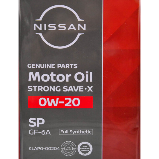 Масло Nissan Strong Save X 0W-20 4 л на Mitsubishi Pajero