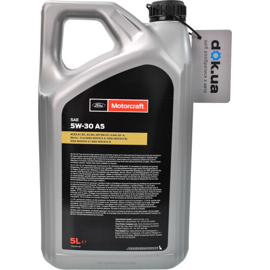 Масло Ford Motorcraft A5 5W-30 5 л на Porsche Cayenne