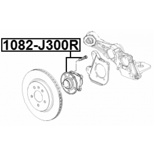 Ступица колеса Febest 1082j300r
