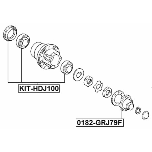 Ступица колеса Febest 0182FGRJ79F