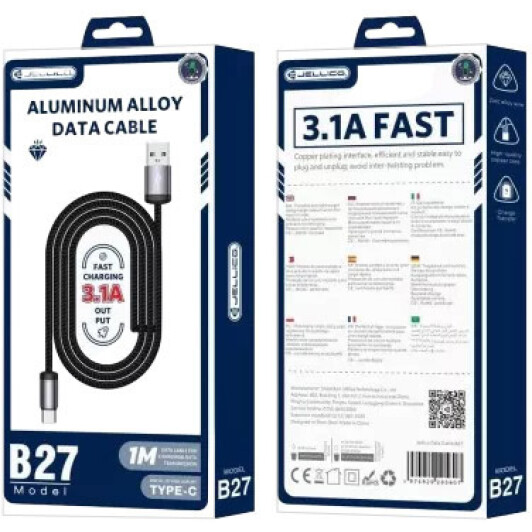 Кабель Jellico RL076986 USB - type-C 1 м