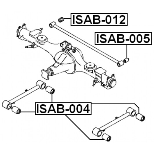 Сайлентблок рычага Febest ISAB-005