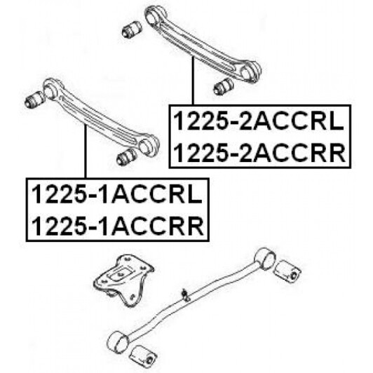 Рычаг подвески Febest 1225-2ACCRR