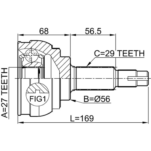 Граната Febest 0210-027