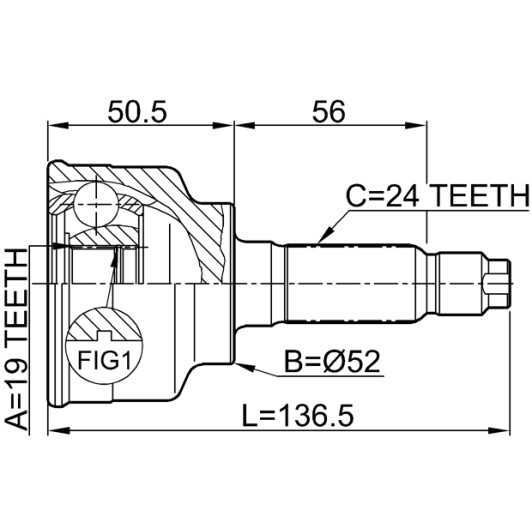 ШРУС Febest 0510-014
