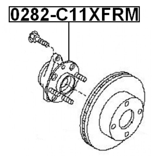 Комплект ступиці колеса Febest 0282-C11XFRM