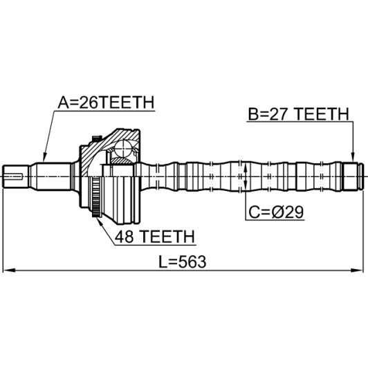 Граната Febest 0114-ACV30A48