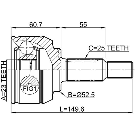 Граната Febest 2410kapt