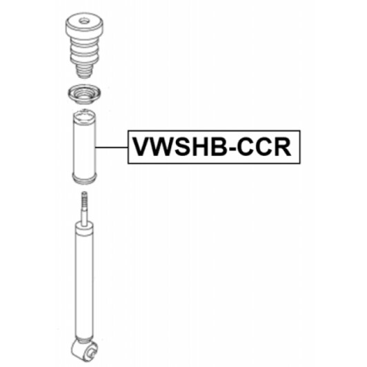 Пыльник амортизатора Febest vwshbccr
