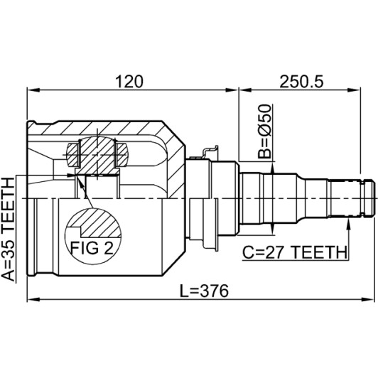 ШРУС Febest 0411cw5rh