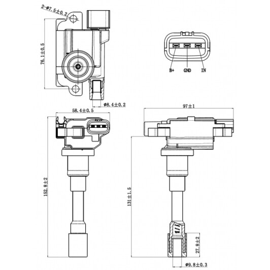 Котушка запалювання Febest 07640001