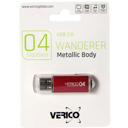 Флешка Verico Wanderer 4 ГБ 1UDOV-M4RD43-NN