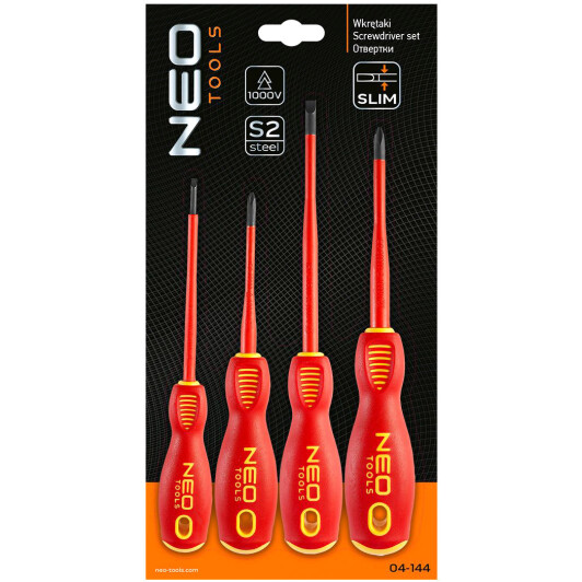 Набор отверток диэлектрических Neo Tools 04-144 4 шт.