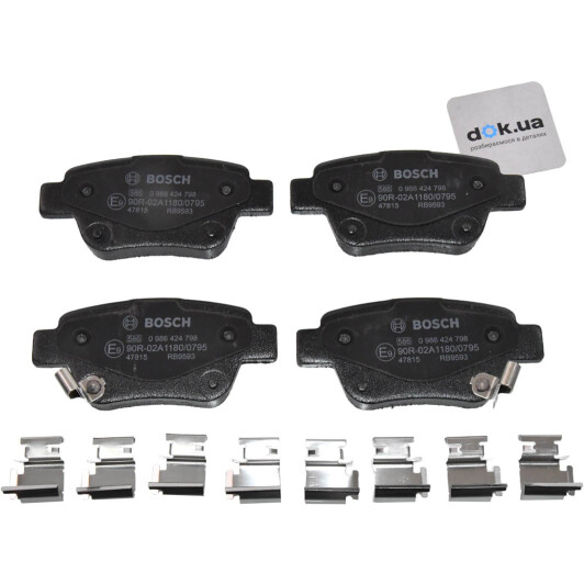 0 986 424 798 Bosch Гальмівні колодки