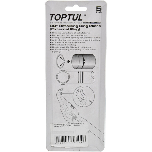 Круглогубцы Toptul DCAA1205 130 мм