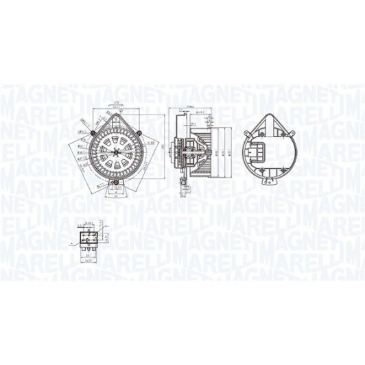 Вентилятор салона Magneti Marelli 069412281010