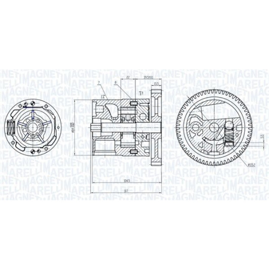 Масляный насос Magneti Marelli 351516000039
