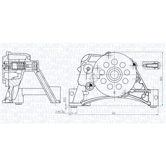 Масляный насос Magneti Marelli 351516000152
