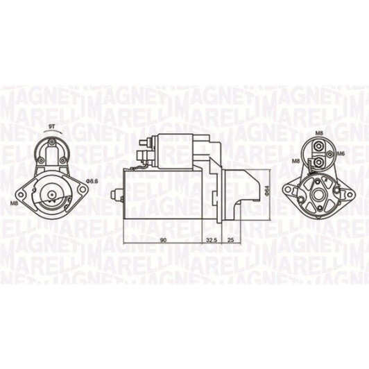 Стартер Magneti Marelli 063721334010