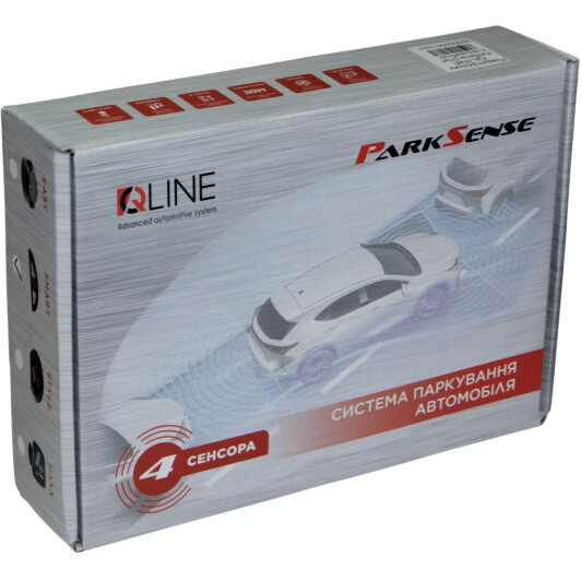 Парктроник QLine ParkSense Maxx 4 черный 4 шт.