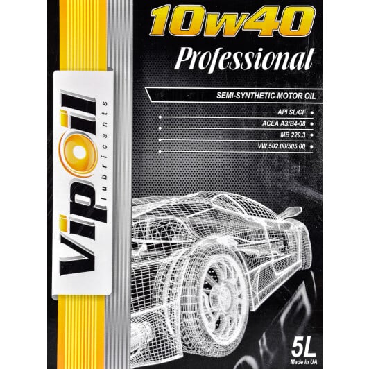Моторное масло VIPOIL Professional 10W-40 5 л на Fiat Doblo