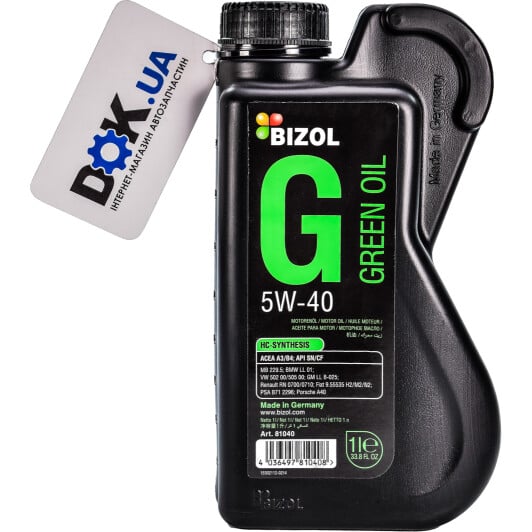 Моторное масло Bizol Green Oil 5W-40 1 л на Lexus GS