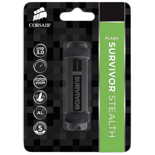 Флешка Corsair Survivor Stealth 32 ГБ (CMFSS3B-32GB)