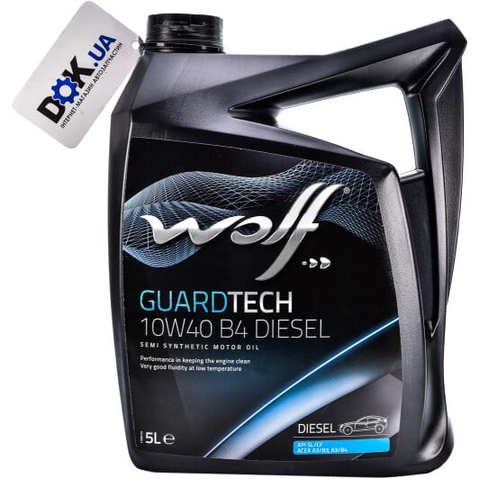 Моторное масло Wolf Guardtech B4 Diesel 10W-40 5 л на Suzuki Alto