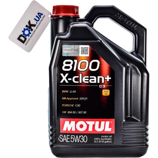 Моторное масло Motul 8100 X-Clean+ 5W-30 5 л на Daewoo Tico