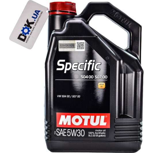 Моторное масло Motul Specific 504 00 507 00 5W-30 5 л на Volvo V60