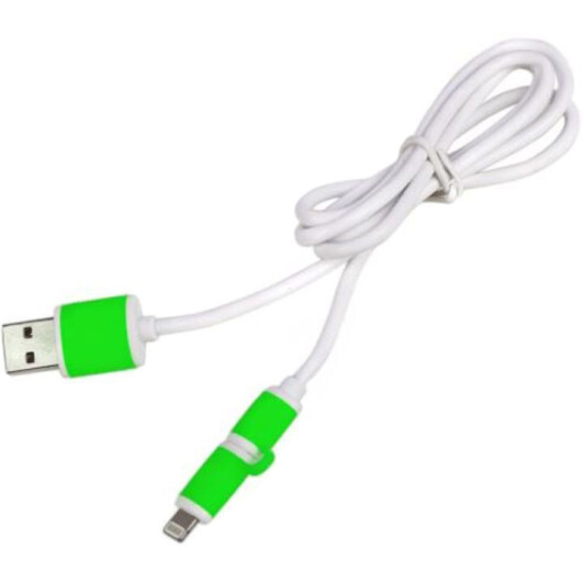 Кабель 2 в 1 Pulso CP-001GN USB - Apple Lighting - Micro USB 1 м