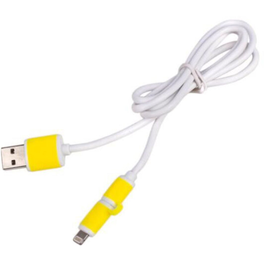 Кабель 2 в 1 Pulso CP-001 USB - Apple Lightning - Micro USB 1 м