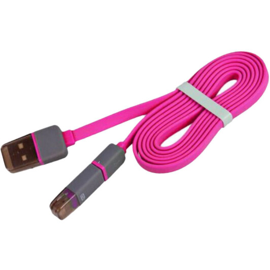 Кабель 2 в 1 Pulso CP-002P USB - Apple Lightning - Micro USB 1 м