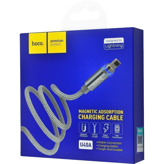Кабель Hoco U40A U40AMICROMETALGRAY USB - Micro USB 1 м