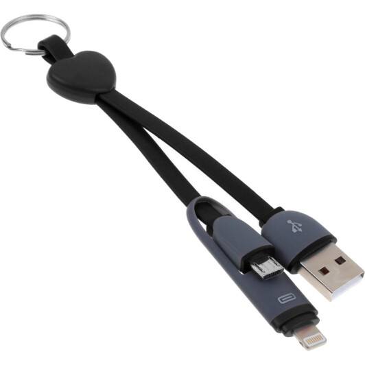 Кабель 2 в 1 XoKo SC-201-BK USB - Apple Lighting - Micro USB 0,25 м