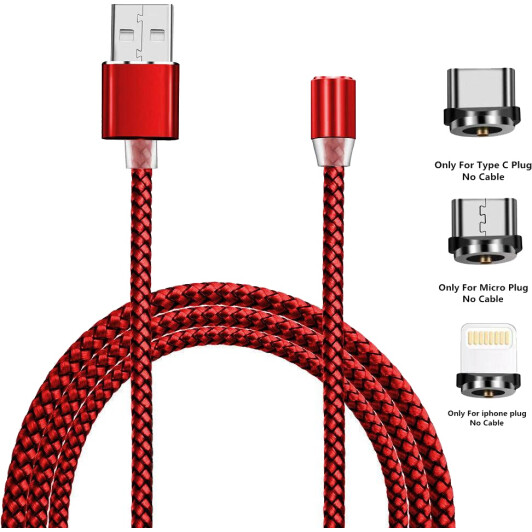 Кабель 3 в 1 XoKo Apple Lightning - Micro USB - type-C SC-350MGNT-2RD 2 м