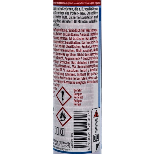 Очиститель кондиционера Liqui Moly Klima Refresh свежесть спрей