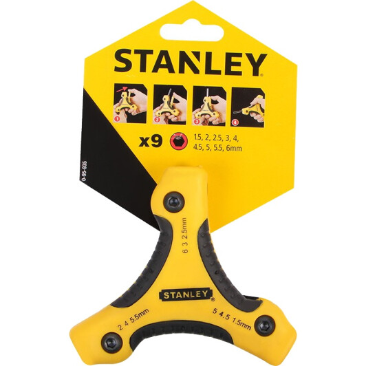 Набір ключів шестигранних Stanley Triangle 0-95-935 1,5-6 мм 9 шт