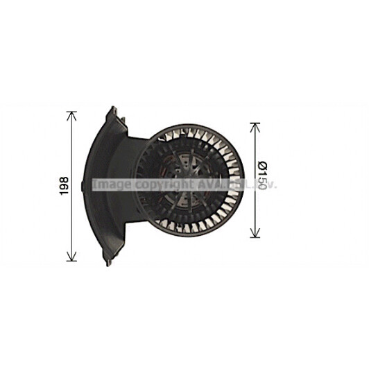 VN8411 AVA Quality Cooling Вентилятор салону