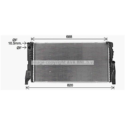 bw2585 AVA Quality Cooling Радіатор охолодження двигуна